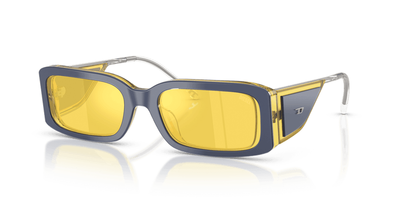 Diesel DL2017U in Metal Yellow / Yellow Mirror Internal Silver (2046V9) - Front View