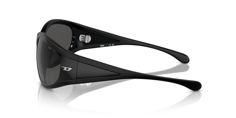 Diesel DL3002 in Matte Black / Dark Grey - Side View