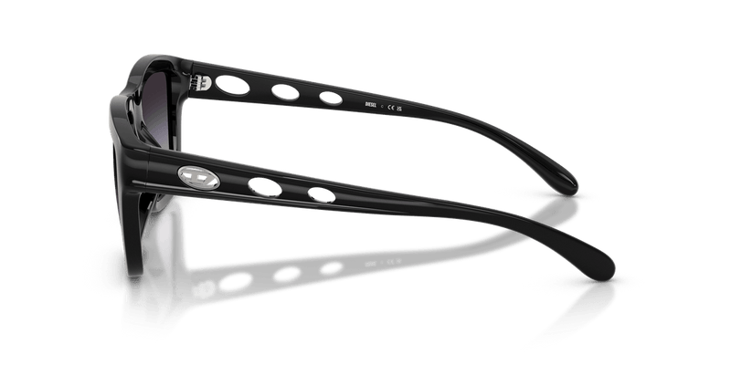 Diesel DL3006U in Shiny Black / Gradient Grey - Side View