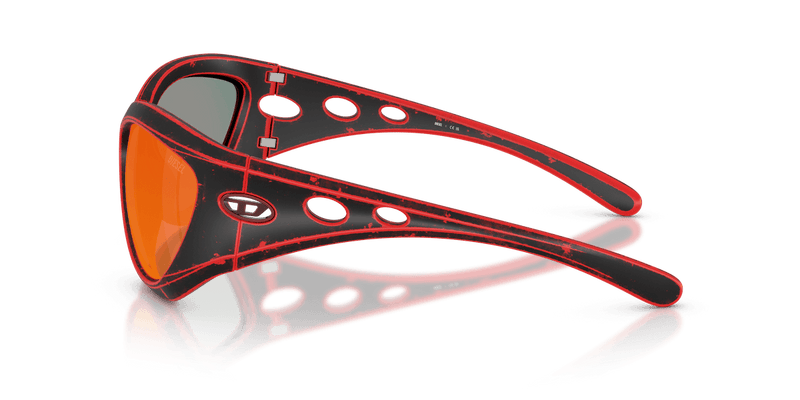 Diesel DL3007U in Black Barrelling Red / Mirror Red - Alternate View