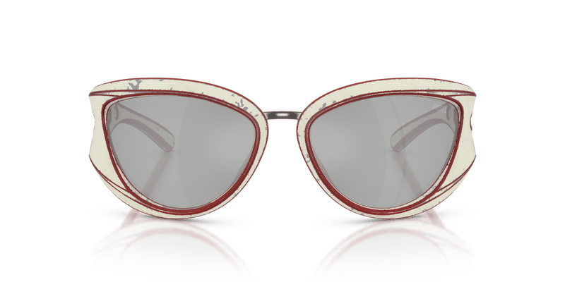 Diesel DL3007U in White Brushed Red / Mirror Silver - Alternate View