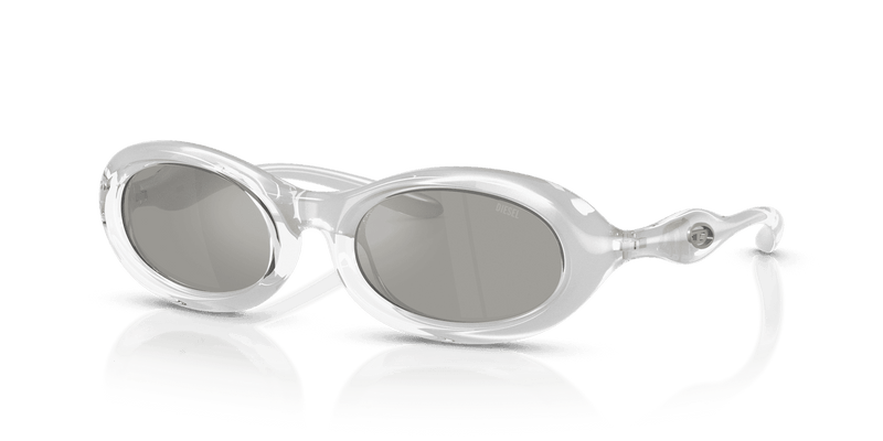 Diesel DL3011U in Metallic Crystal / Light Grey Mirror Silver (20296G) - Front View