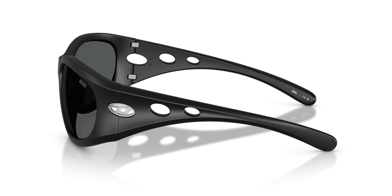 Diesel DL3012U in Black Matte / Dark Grey (200287) - Temple Detail