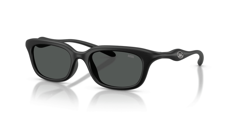 Diesel DL3013U in Matte Black / Dark Grey (200287) - Front View