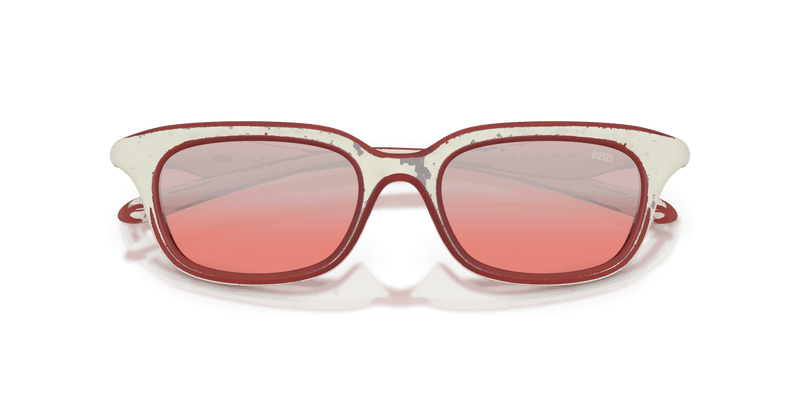 Diesel DL3013U in White Barrelling Red / Gradient Mirror Red (20107E) - Alternate View