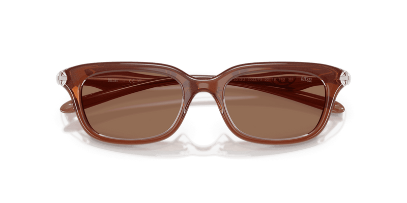 Diesel DL3013U in Crystal/Brown / Dark Brown (203373) - Alternate View