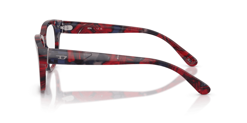 Diesel DL4001 in Red Havana (2040) - Temple Detail