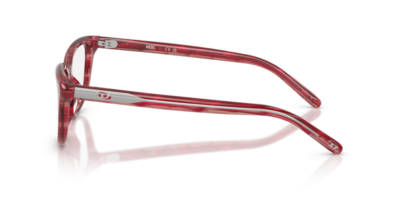 Diesel DL4016U in Striated Red / Demo Lens - Alternate View