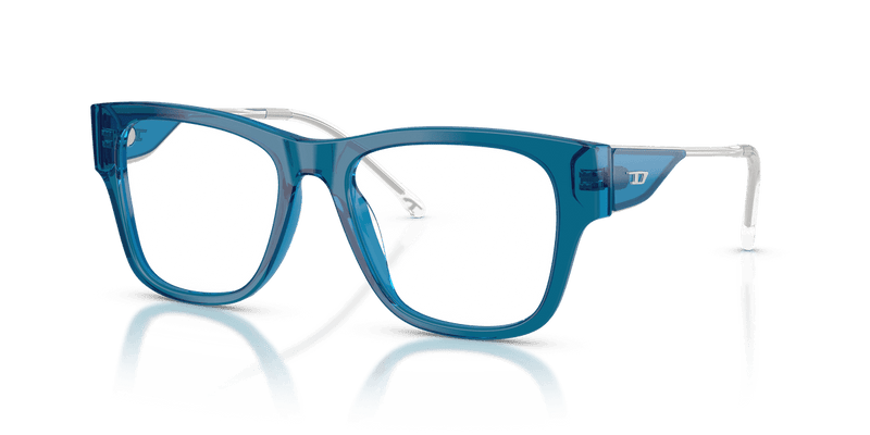 Diesel DL4019U in Blue Transparent / Demo Lens - Alternate View