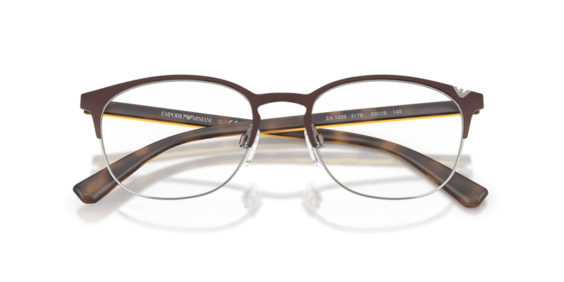 Emporio Armani EA1059 in Matte Brown & Gunmetal (3179) - Alternate View
