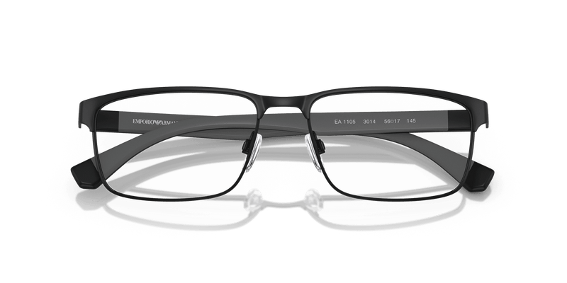 Emporio Armani EA1105 in Matte Black (3014) - Side View