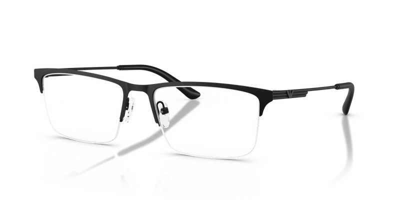 Emporio Armani EA1177 in Matte Black / Demo Lens - Front View