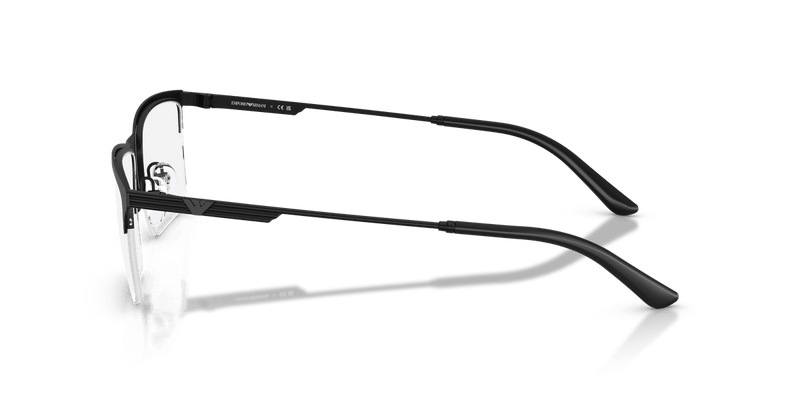 Emporio Armani EA1177 in Matte Black / Demo Lens - Side View