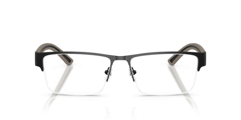 Emporio Armani EA1182 in Rubberized Matte Black / Demo Lens - Temple Detail