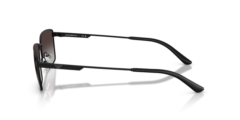 Emporio Armani EA2169 in Matte Black / Grey Gradient (30018G) - Temple Detail