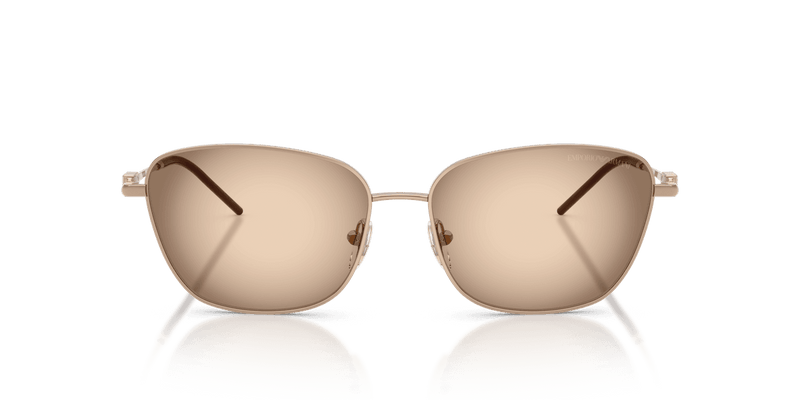 Emporio Armani EA2170 in Shiny Rose Gold / Brown Grey Gradient (301113) - Back View