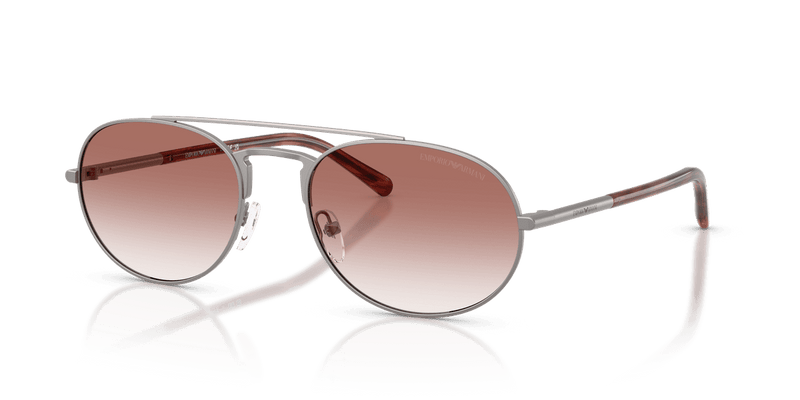 Emporio Armani EA2171 in Matte Gunmetal / Clear Gradient Pink (30038D) - Alternate View