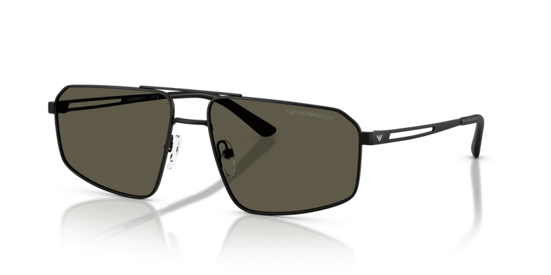 Emporio Armani EA2173 in Matte Black / Dark Grey (300187) - Front View