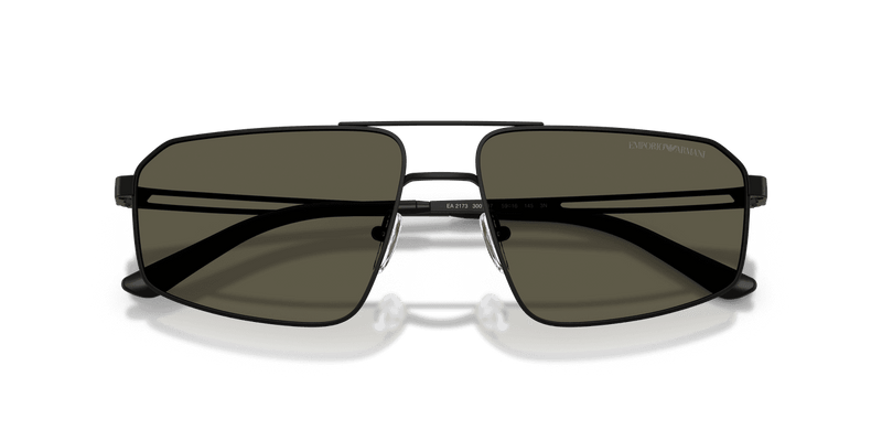 Emporio Armani EA2173 in Matte Black / Dark Grey (300187) - Side View