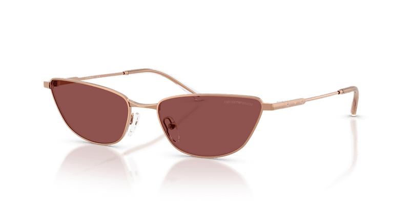 Emporio Armani EA2174B in Shiny Rose Gold / Dark Violet (301175) - Front View