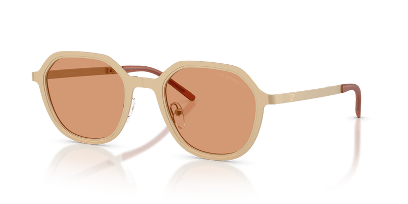 Emporio Armani EA2176 in Matte Pale Gold / Orange - Front View