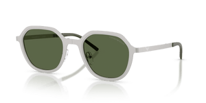 Matte Silver / Dark Green