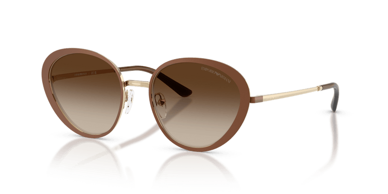 Emporio Armani EA2177 in Matte Brown / Brown Gradient - Front View