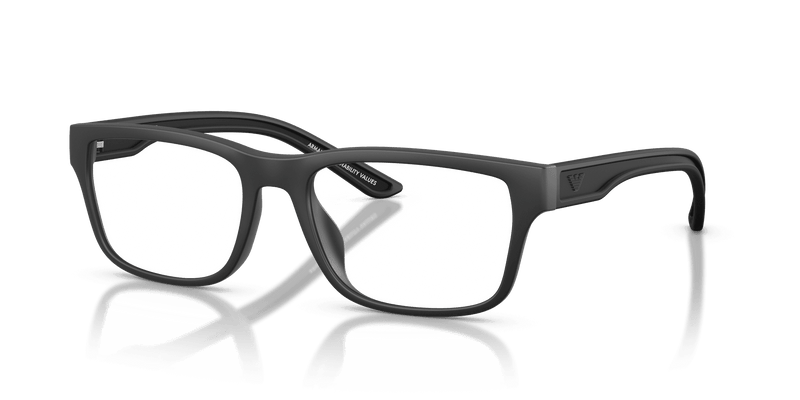 Emporio Armani EA3276U in Rubberized Matte Black (5001) - Front View