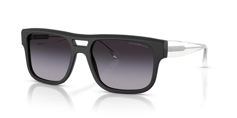 Emporio Armani EA4197 in Matte Black / Grey Gradient - Front View