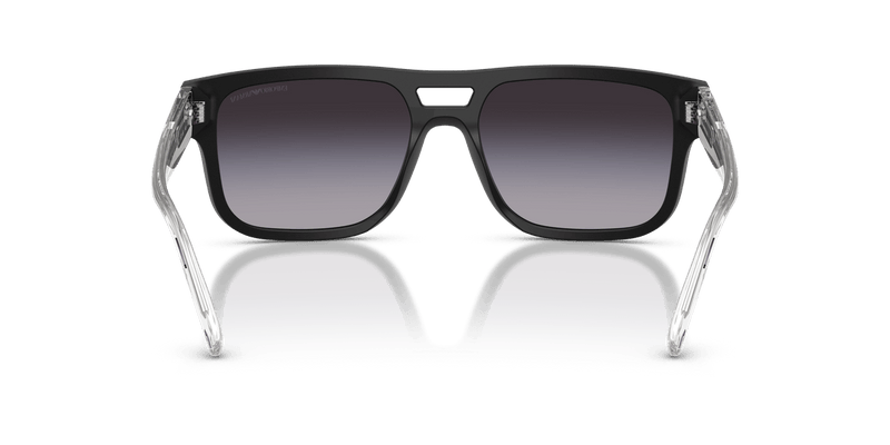 Emporio Armani EA4197 in Matte Black / Grey Gradient - Back View