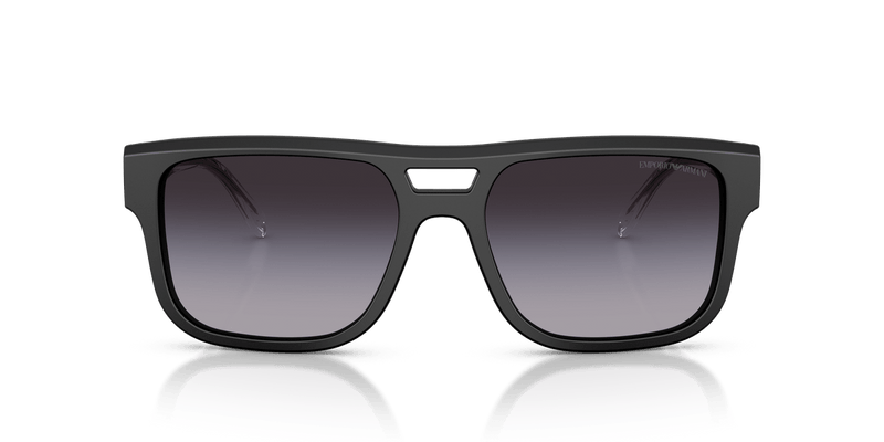 Emporio Armani EA4197 in Matte Black / Grey Gradient - Temple Detail