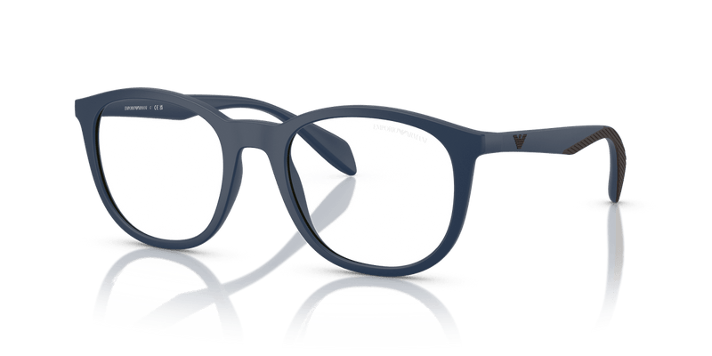 Emporio Armani EA4211 in Matte Blue / Clear (61851W) - Front View