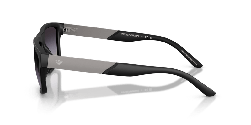 Emporio Armani EA4244U in Matte Black / Grey Gradient - Side View