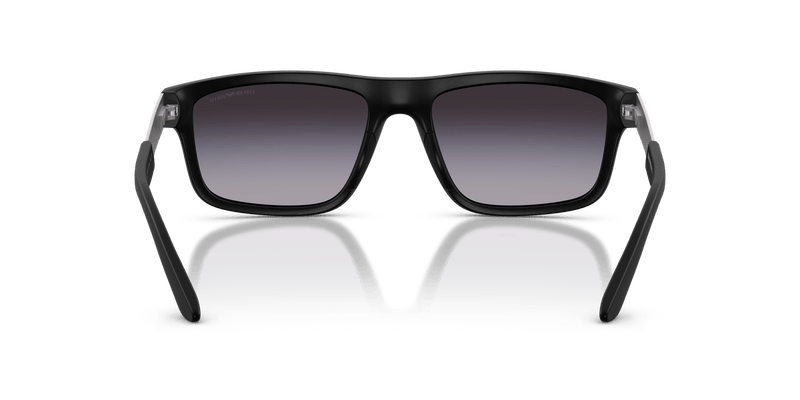 Emporio Armani EA4244U in Matte Black / Grey Gradient - Back View