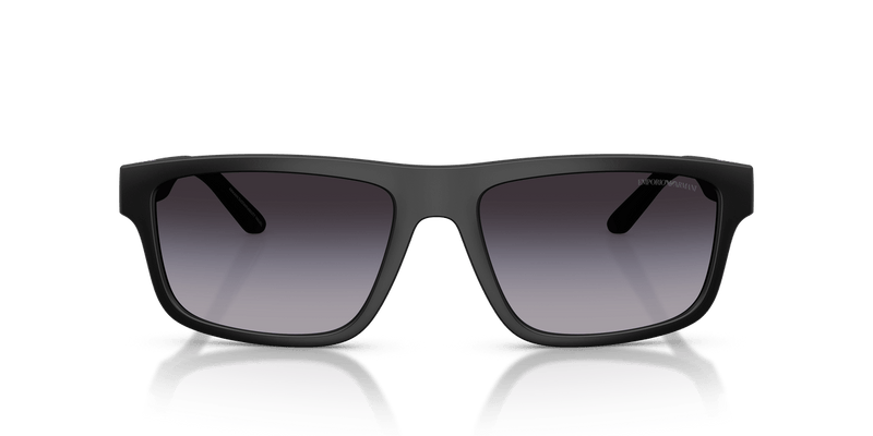 Emporio Armani EA4244U in Matte Black / Grey Gradient - Temple Detail