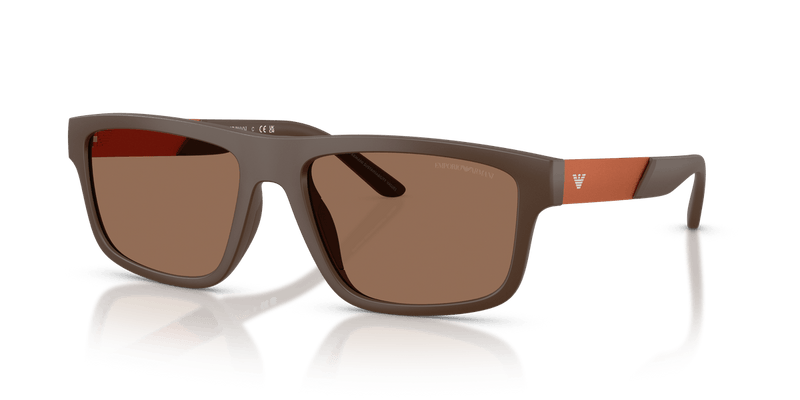 Emporio Armani EA4244U in Matte Brown / Dark Brown - Alternate View