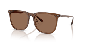 Shiny Transparent Brown / Dark Brown