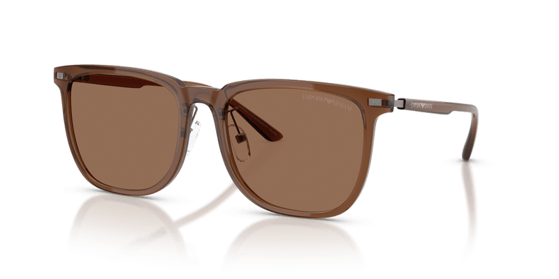Emporio Armani EA4255D in Shiny Transparent Brown / Dark Brown - Alternate View