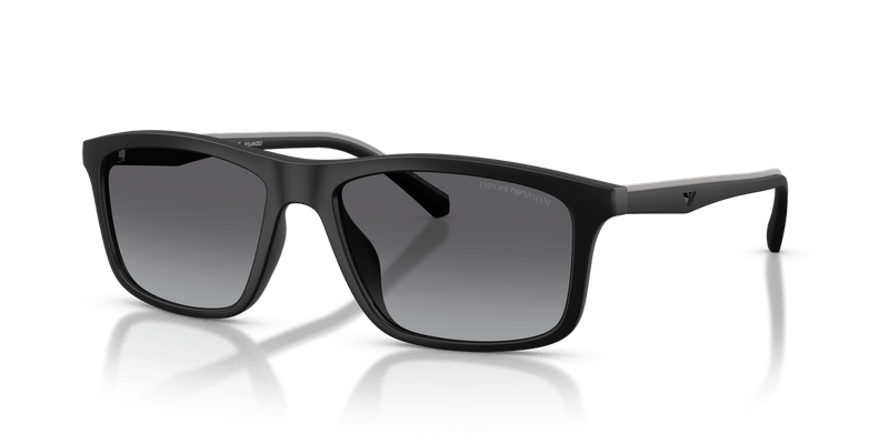 Emporio Armani EA4257U in Matte Black / Grey Gradient Polarized - Front View