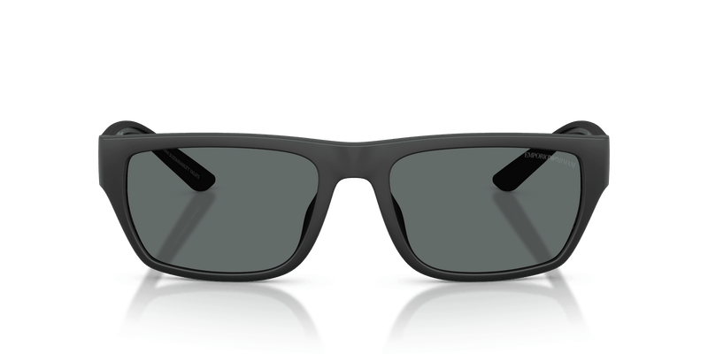 Emporio Armani EA4267U in Rubberized Matte Black / Dark Grey Polarized (500181) - Back View