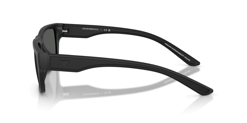 Emporio Armani EA4267U in Rubberized Matte Black / Dark Grey (500187) - Alternate View