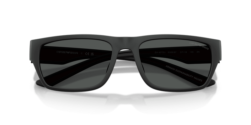 Emporio Armani EA4267U in Rubberized Matte Black / Dark Grey (500987) (500987) - Alternate View