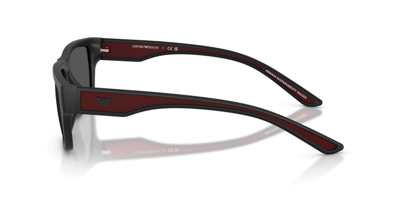 Emporio Armani EA4267U in Rubberized Matte Black / Dark Grey (500987) (500987) - Alternate View