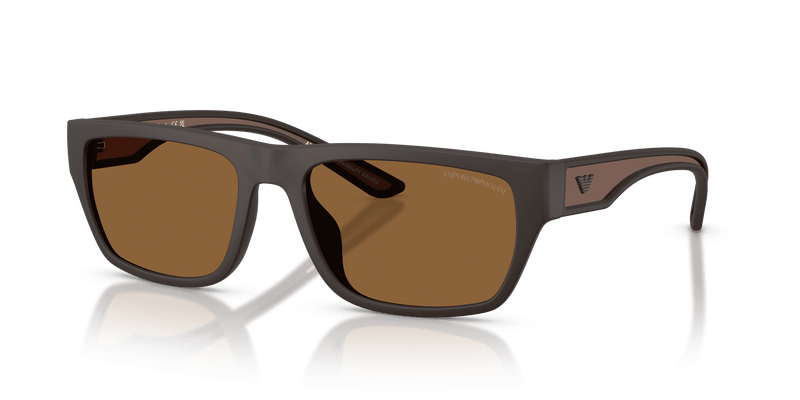 Emporio Armani EA4267U in Rubberized Matte Brown / Brown (618673) - Alternate View