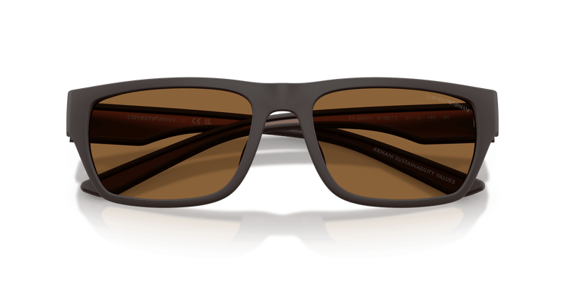 Emporio Armani EA4267U in Rubberized Matte Brown / Brown (618673) - Alternate View