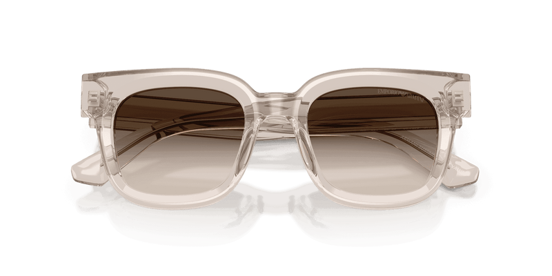 Emporio Armani EA4271F in Shiny Transparent Tundra / Light Brown Gradient Grey (63630A) - Alternate View