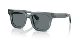 Shiny Transparent Grey / Dark Blue (636480)