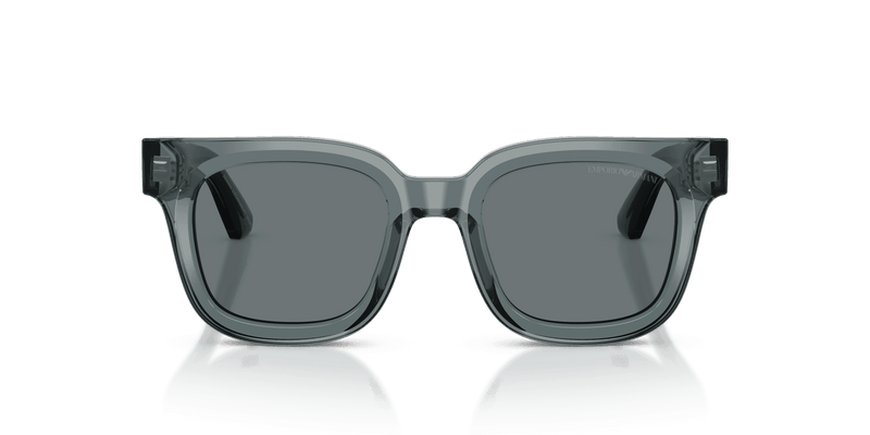 Emporio Armani EA4271F in Shiny Transparent Grey / Dark Blue (636480) - Back View