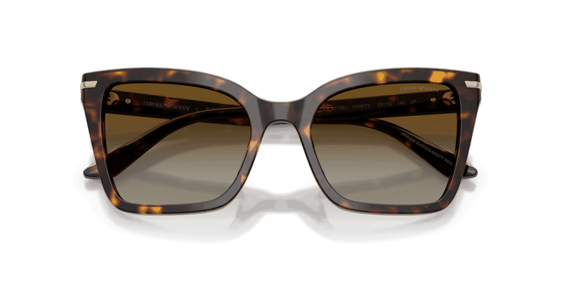 Emporio Armani EA4273BU in Shiny Havana / Brown Gradient Polarized (5026T5) - Alternate View