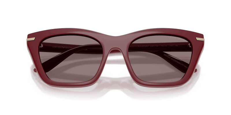Emporio Armani EA4274BU in Shiny Bordeaux / Clear (52611W) - Alternate View